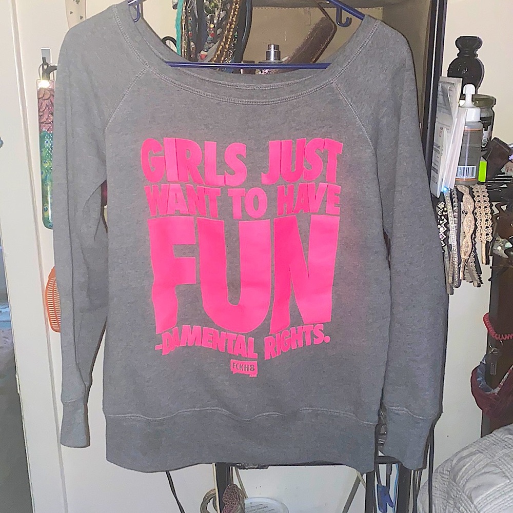 Woman’s FCKH8 Sweatshirt size Lg
